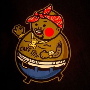 Black Johnny Cupcakes Tupac Big Kid shirt